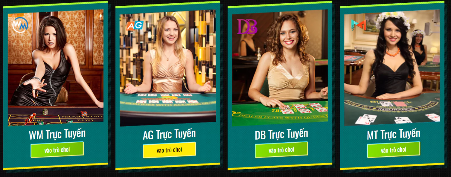 Các sảnh chơi Casino trực tuyến tại 69VN